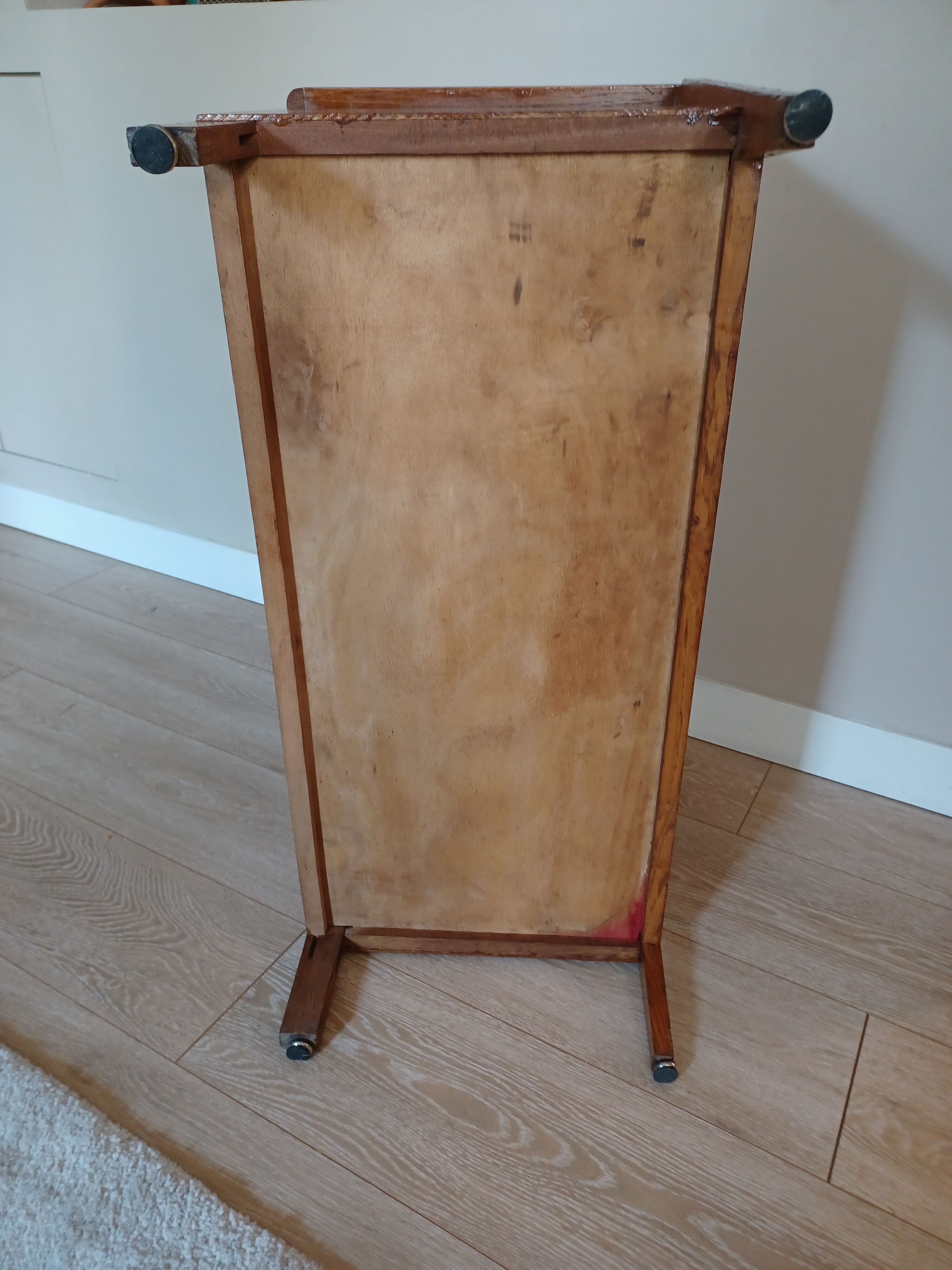 Coffre à jouet bois et rotin vintage