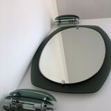 Veca mirror and 2 matching Veca wall lights made in Italy