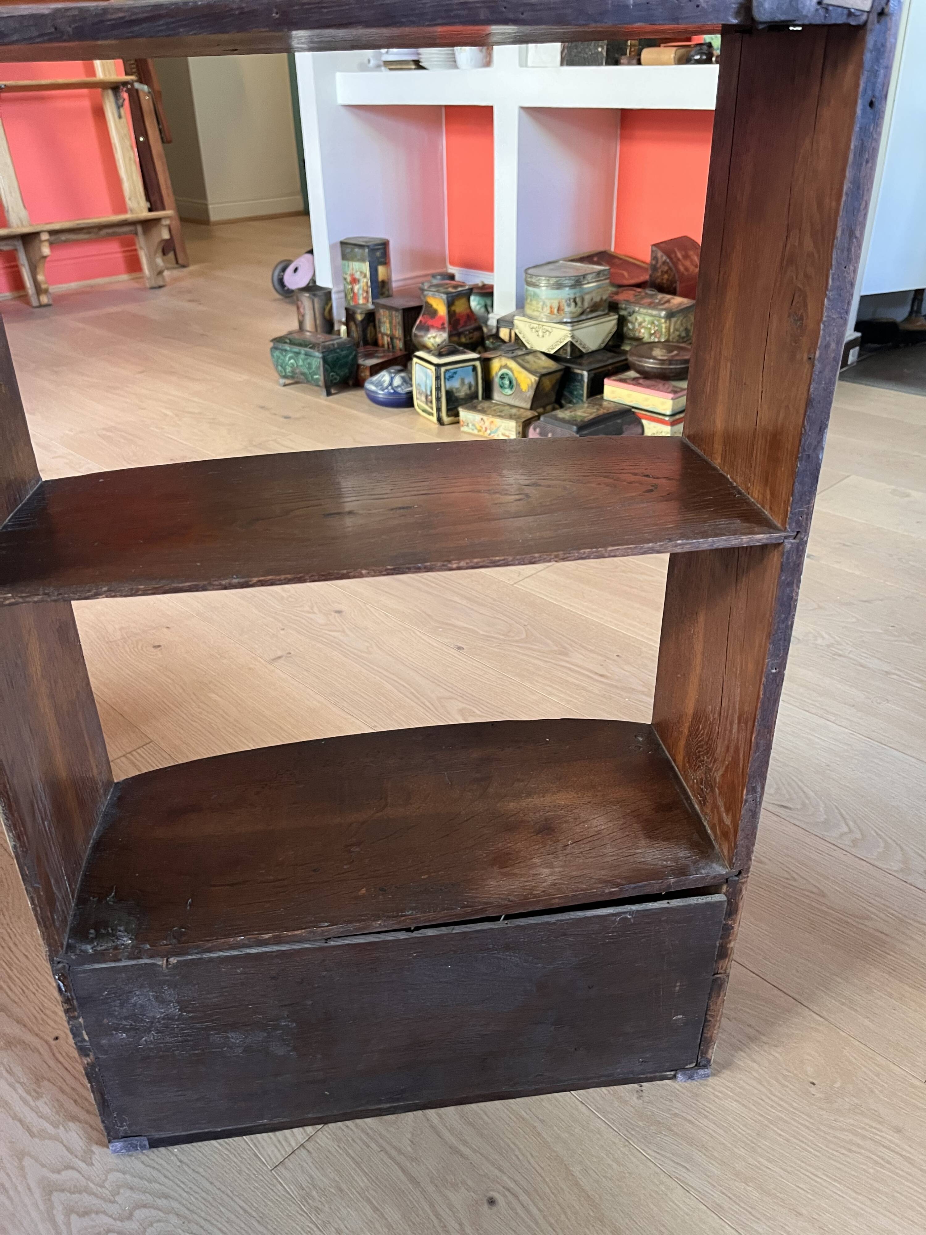 Small antique wall shelf / marquetry