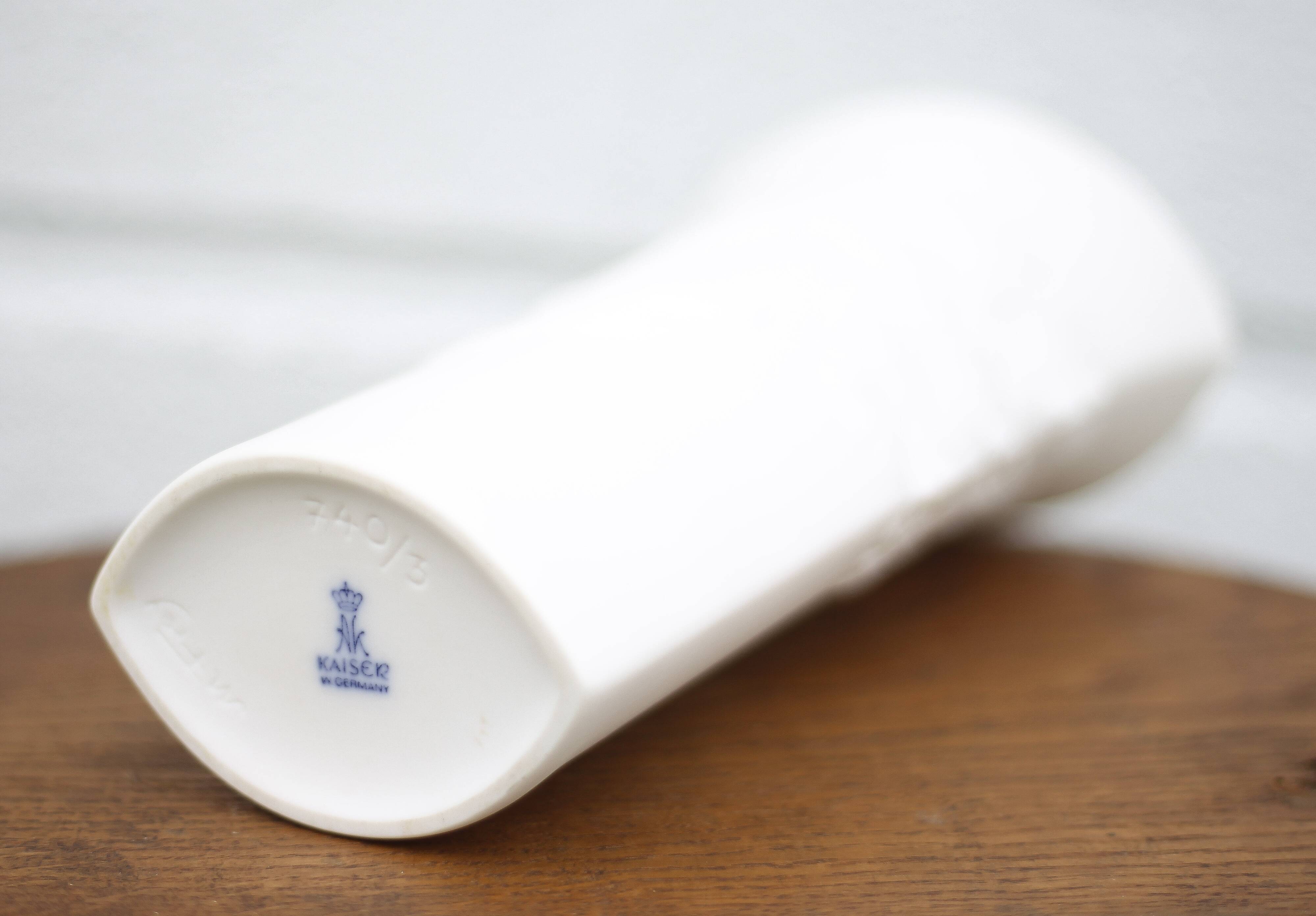 Kaiser Germany Manford Frey vase, art nouveau style biscuit vase, vintage vase, collection, 70's