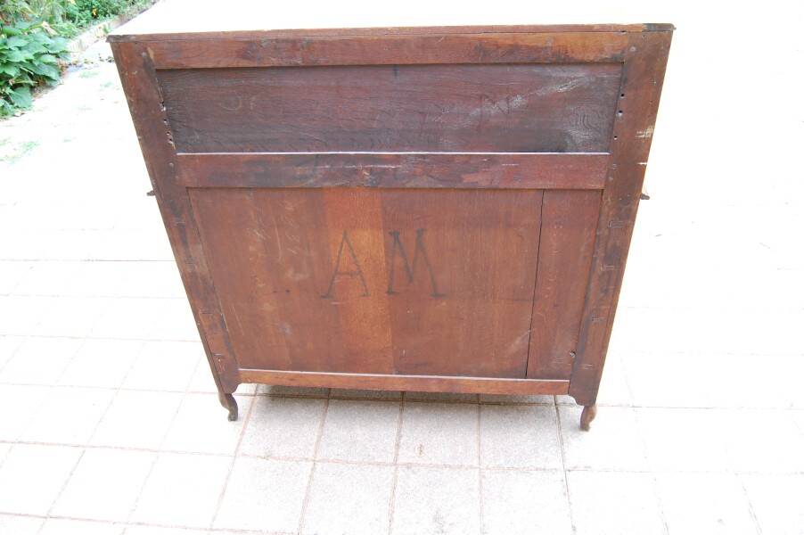 cylinder desk from the Louis XV period in oak, late 18th century