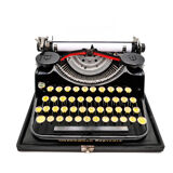 Underwood Portable 4 Bank Typewriter Revised New Black Ribbon 1930