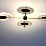 Large vintage 4-arm pendant light by Maison Arlus, designed in the 1950s-60s