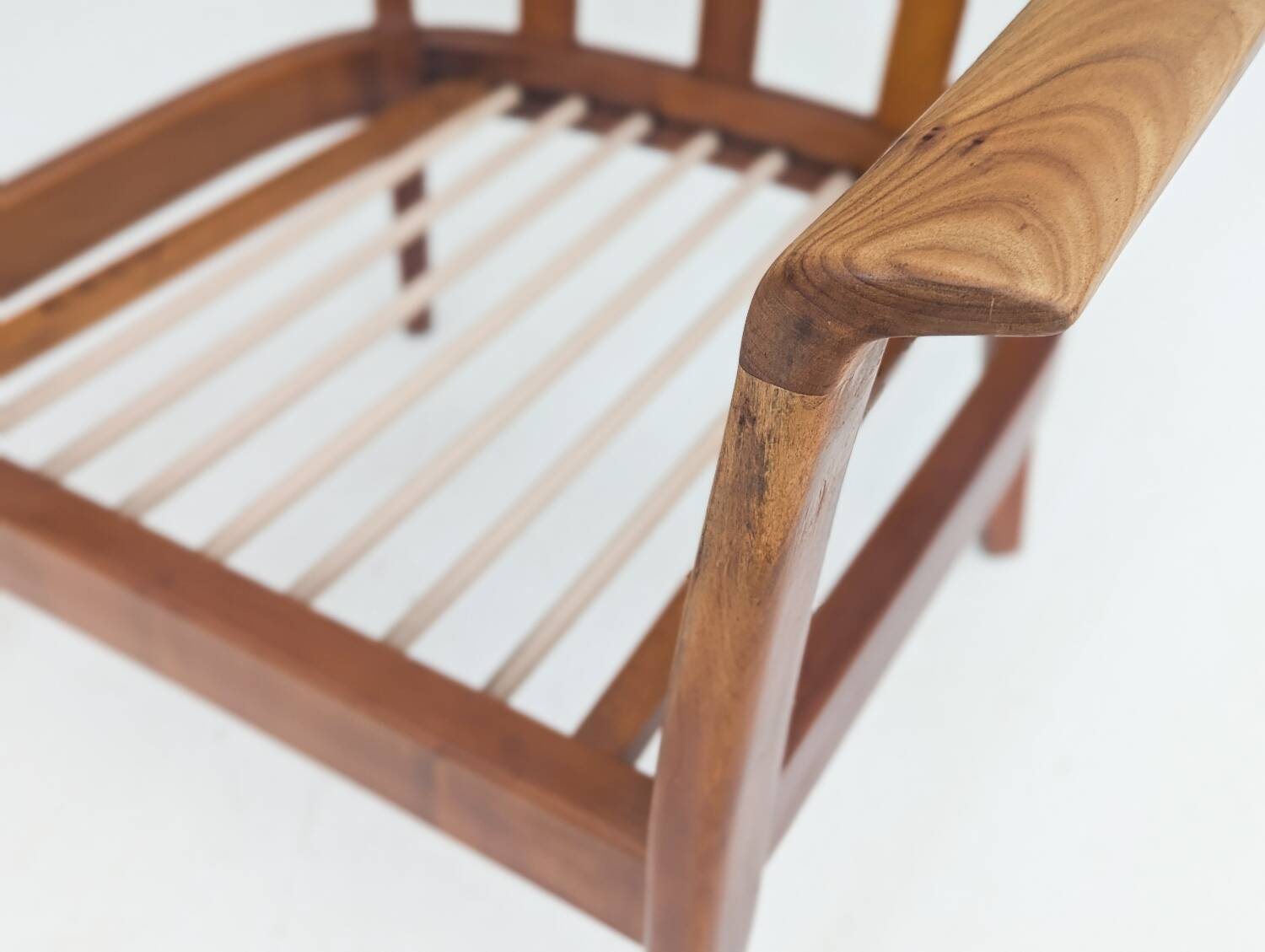 Mid-Century Wilhelm Knoll Cherry Wood Armchairs, Germany, 1960s