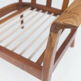 Mid-Century Wilhelm Knoll Cherry Wood Armchairs, Germany, 1960s