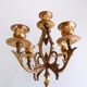 Paire de candélabres à 5 branches bronze et marbre style Napoléon III