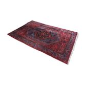 Handmade wool carpet 141x226cm