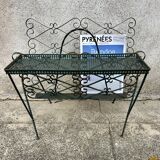 Vintage wrought iron magazine rack, Matego.