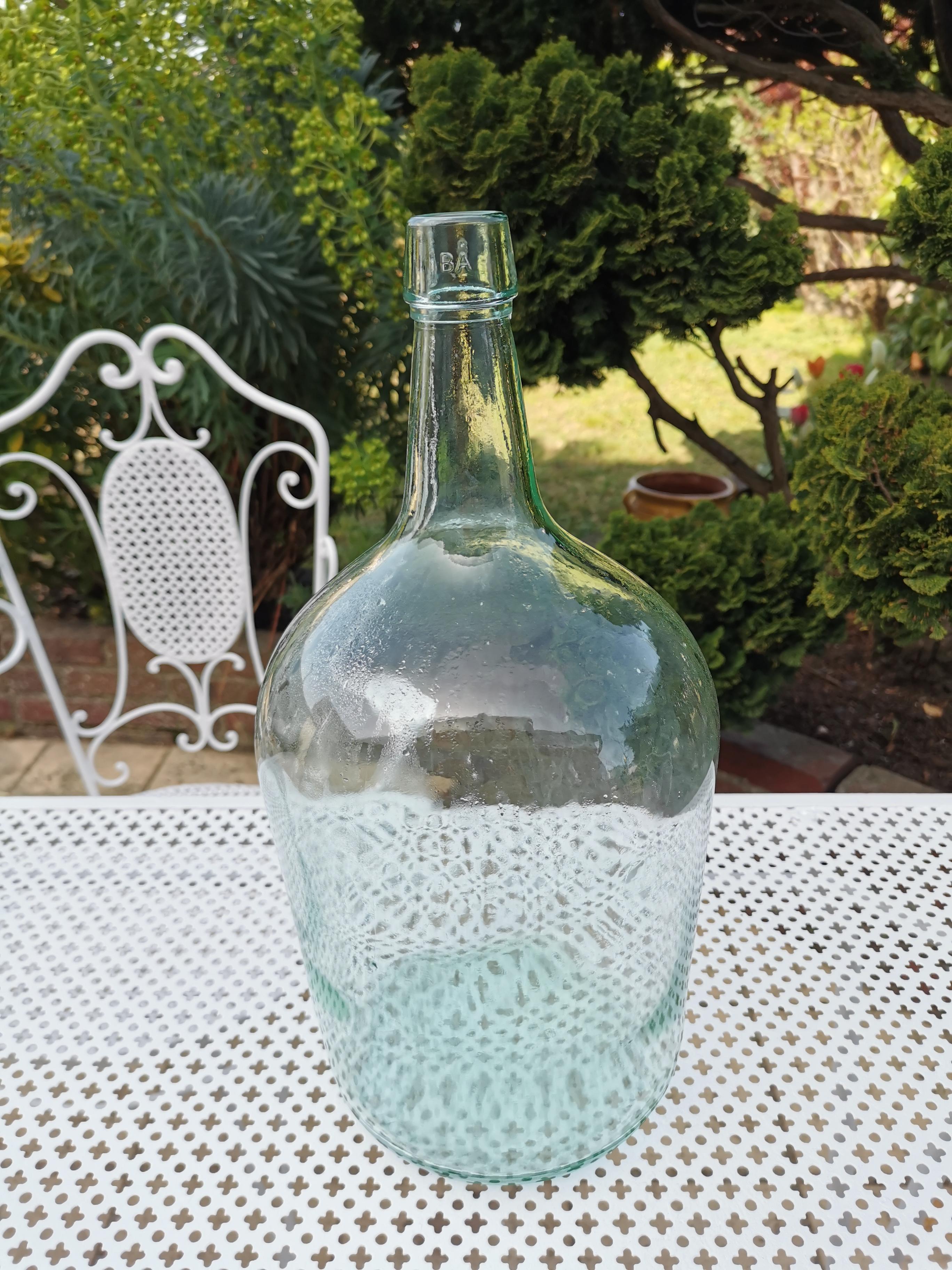 Dame-jeanne vert 5L vert d'eau, bleue transparente