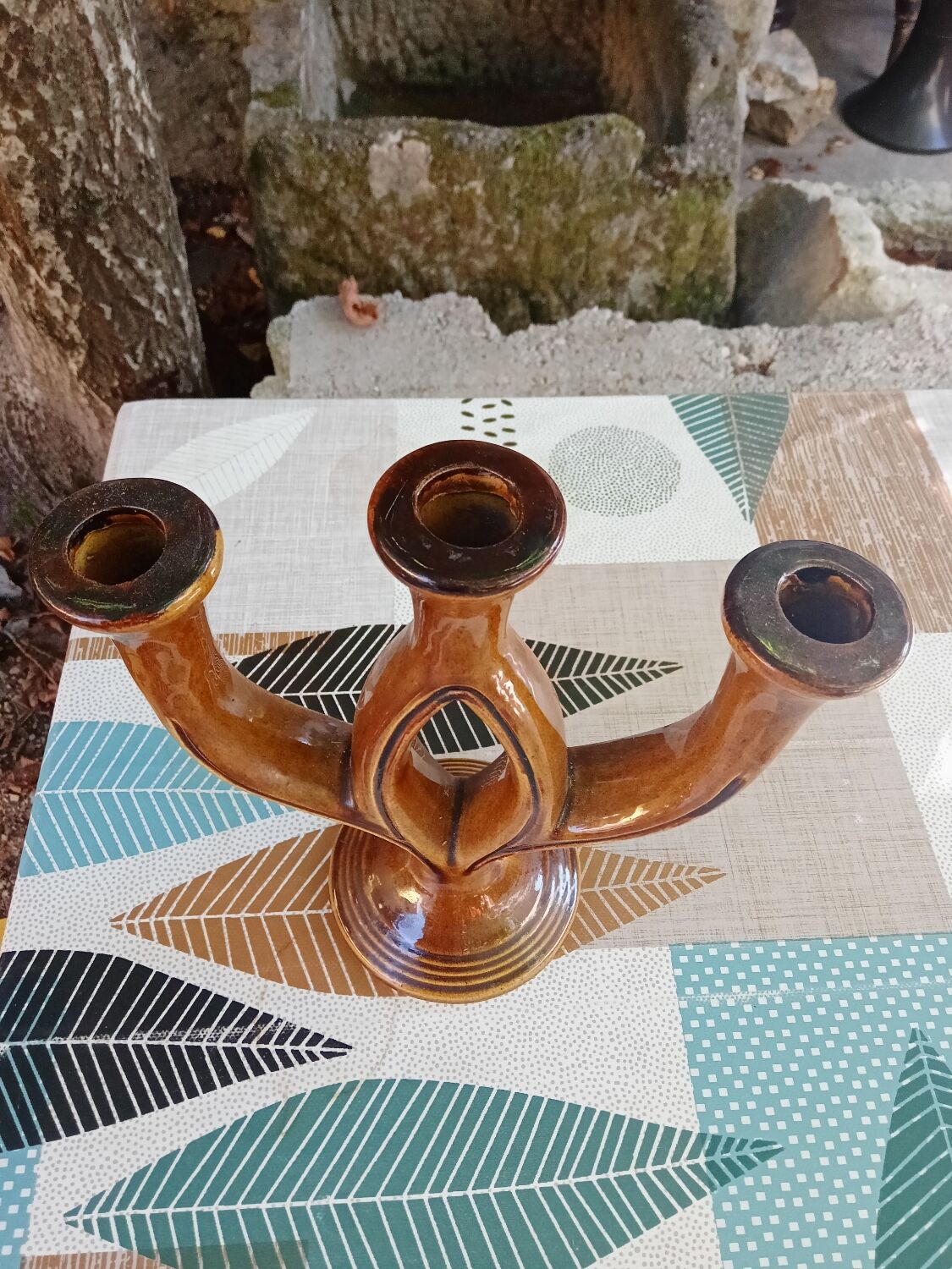 Ceramic candle holder