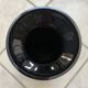 Black glass vase with red, green, blue and yellow details 1960s