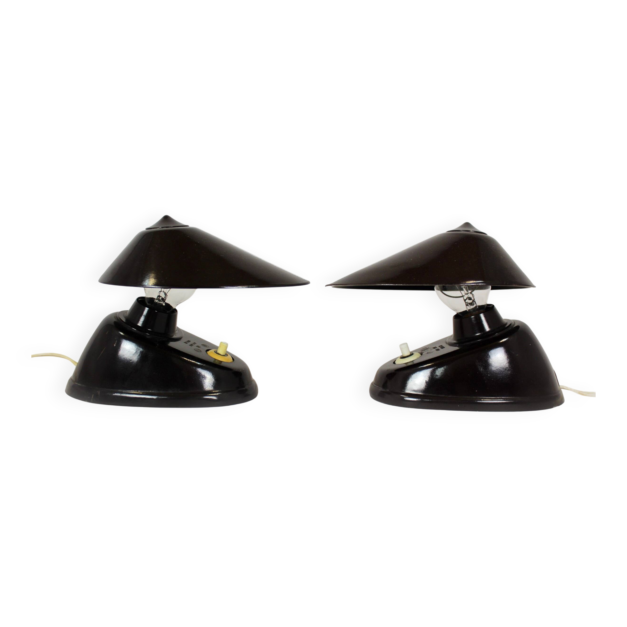 Bauhaus Bakelite Table Lamps from Esc, 1940s, Set of 2