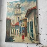 Canvas oil landscape alley 60x80cm