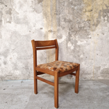 Set of 4 exotic wood chairs, 1960