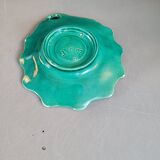 Green ceramic leaf tray