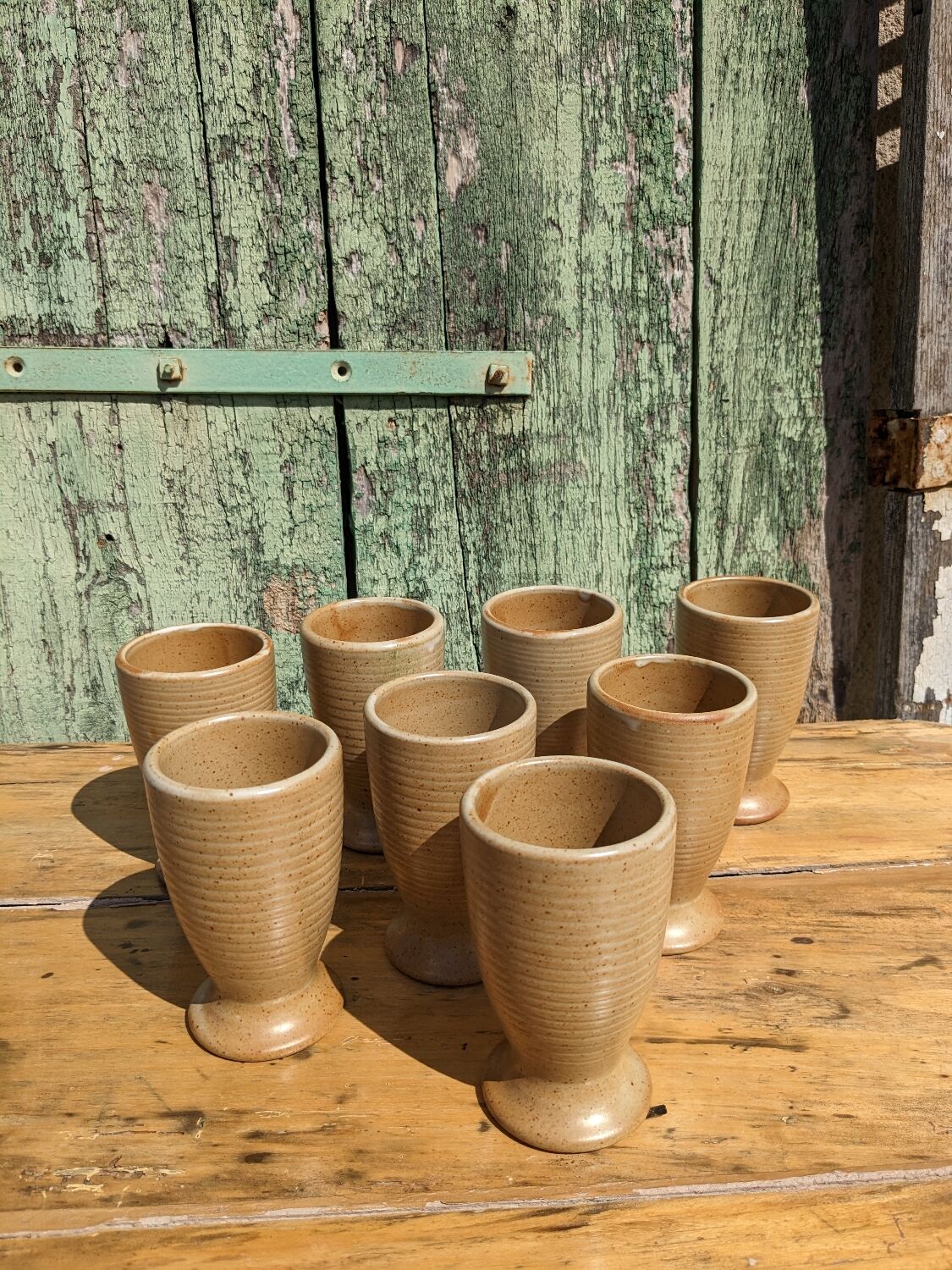 Mazagrans cups in artisanal stoneware by 4