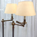 Pair of vintage e-readers with articulated arms