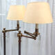 Pair of vintage e-readers with articulated arms