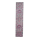 1970s Turkish Handmade Geometric Pink Wool Runner Rug 80x387