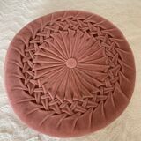Vintage rattan ottoman