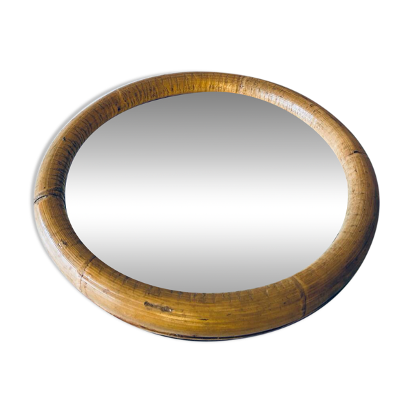 Miroir rond en rotin — Beyit