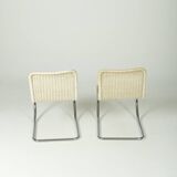 Bauhaus "MR10" chairs by Ludwig Mies van der Rohe, Tecta edition circa 1990