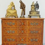 Commode Louis XIV régence en marqueterie et bronze