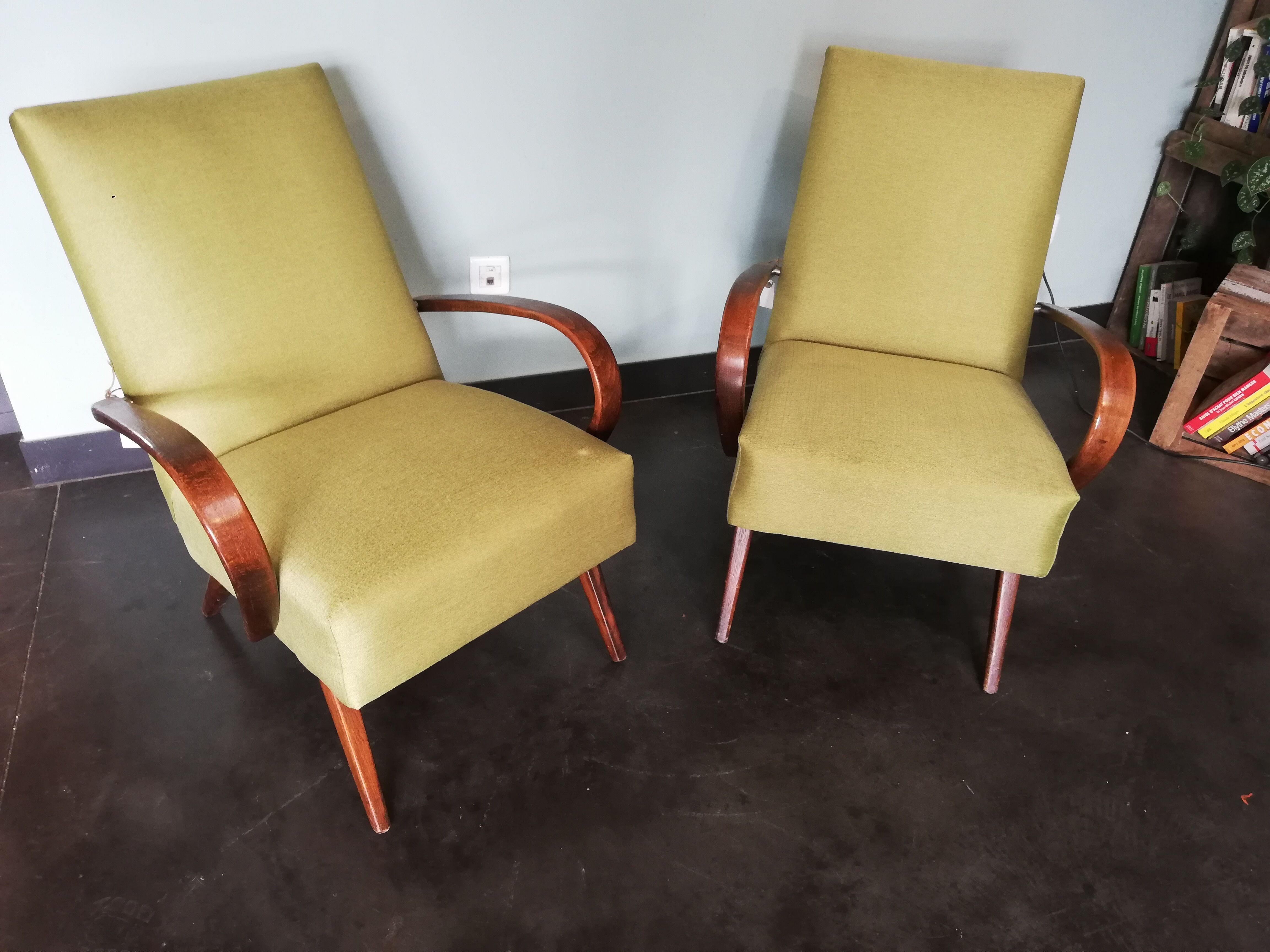 Pair of armchairs, Czechoslovakia 50