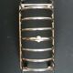 Foie gras serving tray and silver metal toast display