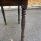 Solid wood table with turned legs, 19th century, 77x42cm
