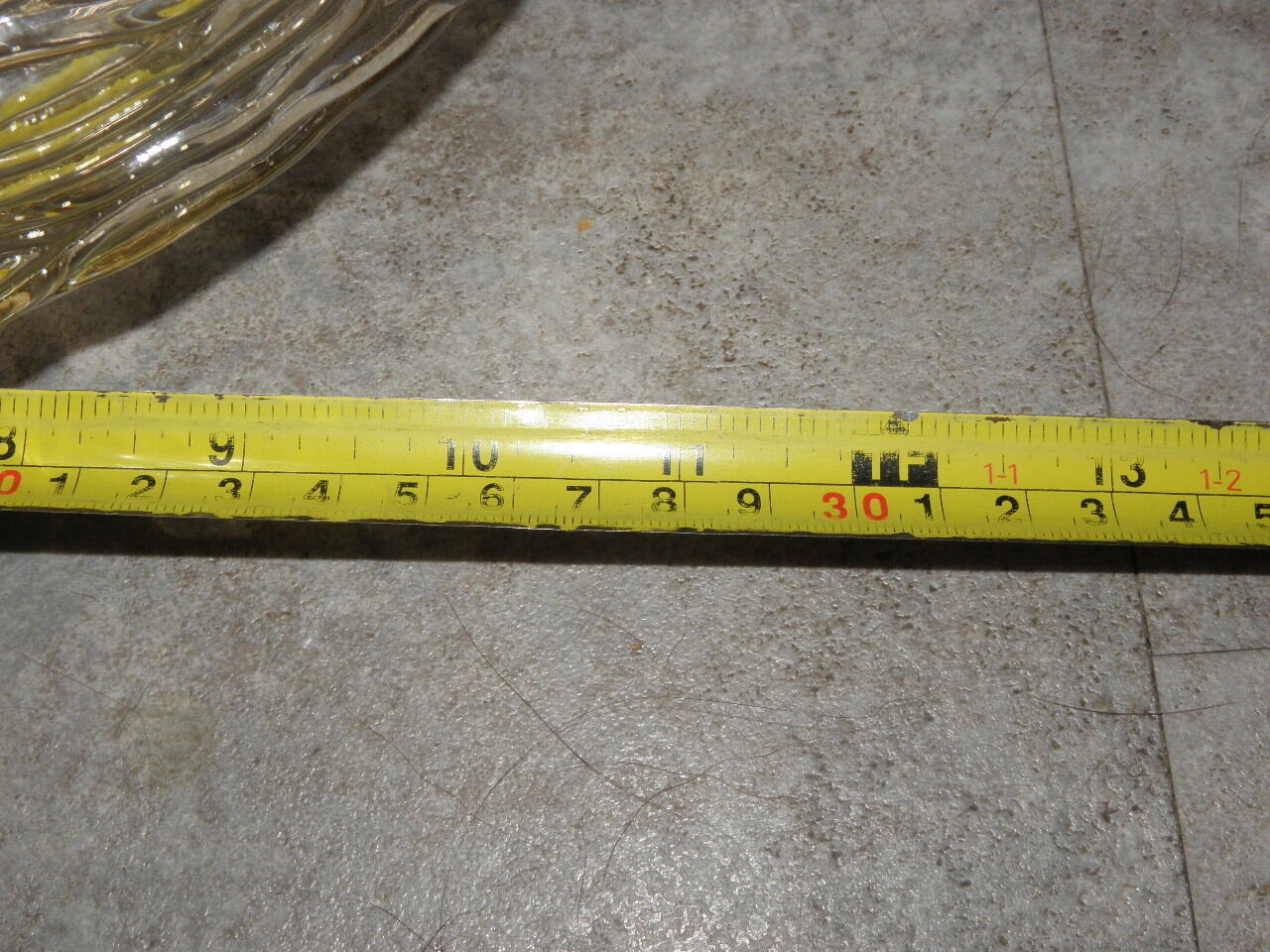 Plafonnier effet glacé en verre ambré