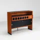 Erik Buch boomerang dry bar set in teak Dyrlund Denmark 1960