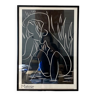 Illustration Henri Matisse framed 52x72cm