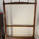 Vintage exotic wood coat rack
