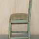 Pair of antique French chairs with original paint.