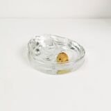 Modernist pipe ashtray, Glasdesign Georgshutte, Germany, 1970s.