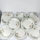 Set of 8 flat plates by Churchill, "Victorian Orchard" model, Staffordshire, England.