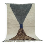 Authentic Moroccan wool rug handwoven, 250x150 cm