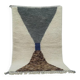 Authentic Moroccan wool rug handwoven, 250x150 cm