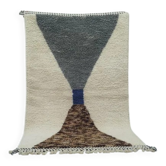 Authentic Moroccan wool rug handwoven, 250x150 cm