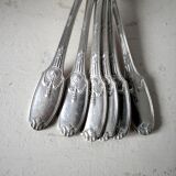 Lot of 6 small silver spoons Christofle