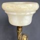 Candelabra in white marble and gilded bronze