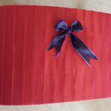 Pink and purple moiré lampshade