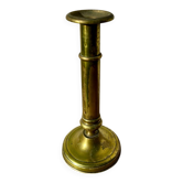 Bougeoir en laiton ancien, chandelier vintage