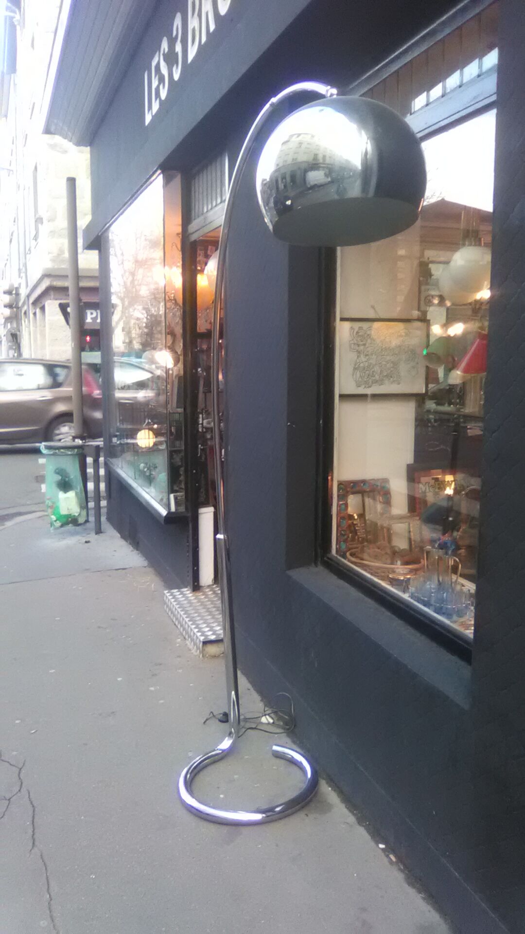 Chrome design arco floor lamp