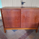 Bahut low teak vintage 80s