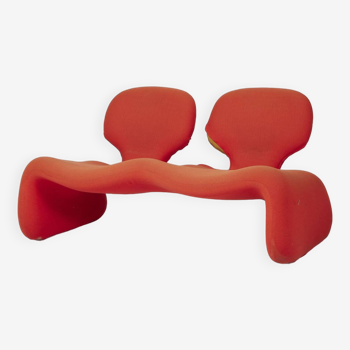 Red sofa “Djinn” Olivier Mourgue