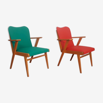 Pair of vintage Scandinavian armchairs