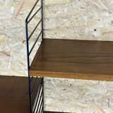 60s 70s oak string shelf module by Kajsa & Nils "Nisse" Strinning Sweden