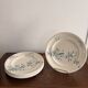 Lot 6 Plate Plates Faience Longwy Model Mignon